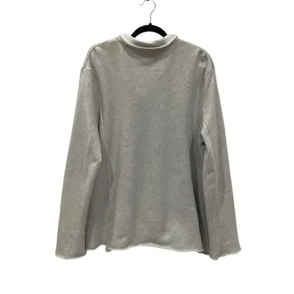 Frank & Eileen Belfast Triple Fleece Peacoat Jacket In Gray Melange Size Medium - Picture 8 of 14